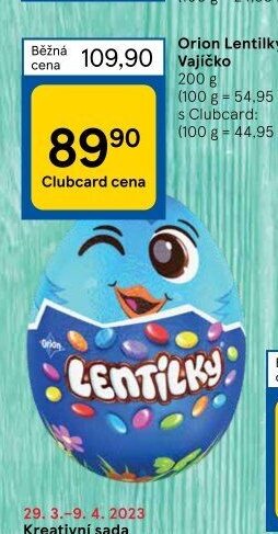 Orion Lentilky Vajíčko 200 g