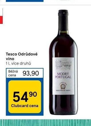Tesco Odrůdové víno