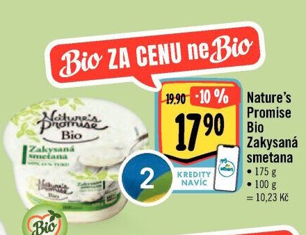 Nature's Promise Bio Zakysaná smetana