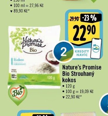Nature's Promise Bio Strouhaný kokos