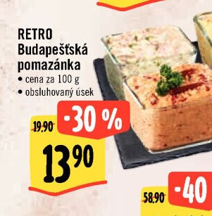 RETRO Budapešťská pomazánka