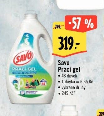 Savo Prací gel