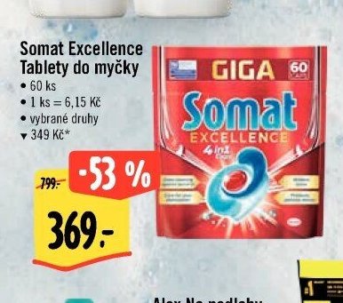 Somat Excellence Tablety do myčky 60 ks