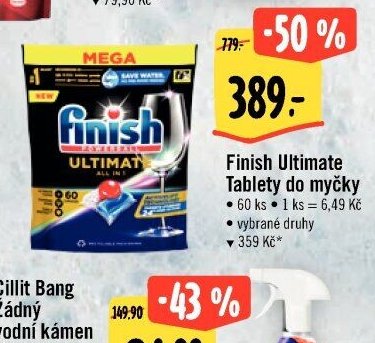 Finish Ultimate Tablety do myčky 60 ks