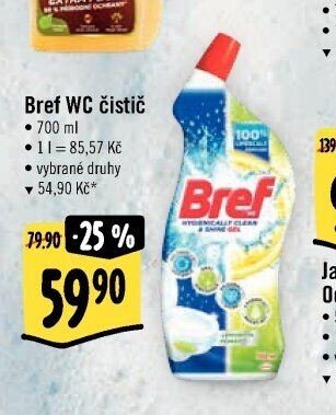 Bref WC čistič 700 ml