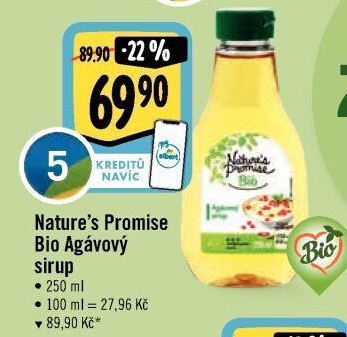 Agávový sirup bio Nature'