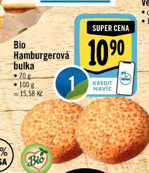 Bulka na hamburger bio
