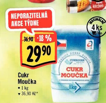 Cukr moučka Cukrovar Vrbátky