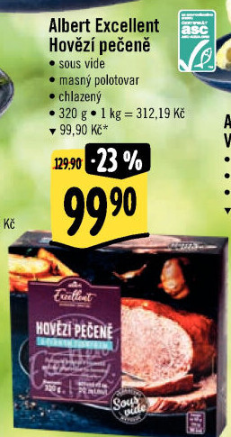 Hovězí pečeně Sous vide Albert Excellent