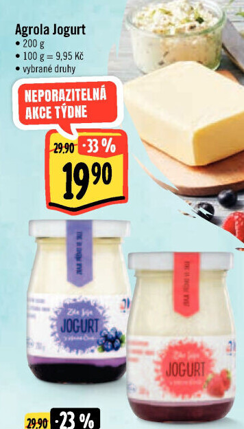 Jogurt ochucený jihočeský Agro-La