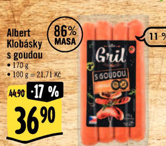 Klobása s goudou Albert Gril