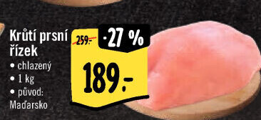 Krůtí prsní řízky