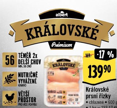 Kuřecí prsní řízky královské Albert