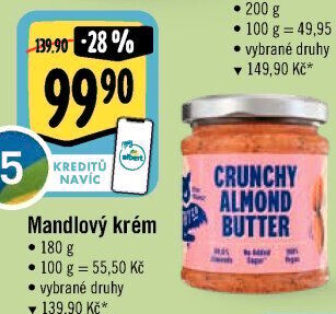 Mandlový krém HealthyCo
