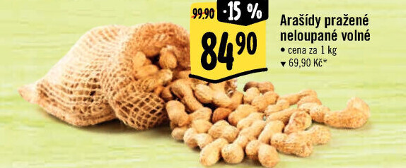 Neloupané arašídy