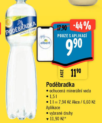 Ochucená voda Poděbradka