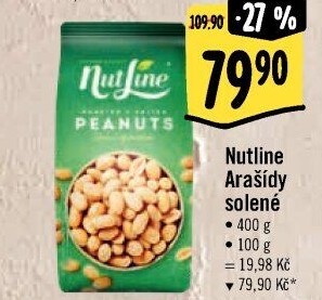 Pražené arašídy NutLine