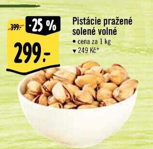 Pražené pistácie