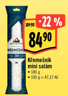 Salám Křemešník kostelecký Kostelecké uzeniny