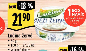 Svěží žervé Lučina