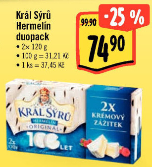 Sýr Hermelín Král sýrů