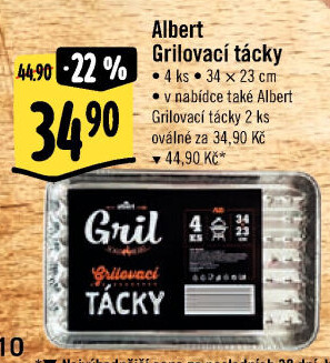 Tácky grilovací Albert