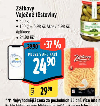 Těstoviny vaječné Zátkovy