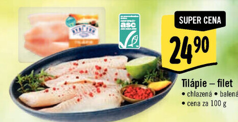 Tilápie nilská filety Albert