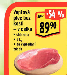 Vepřová plec bez kosti
