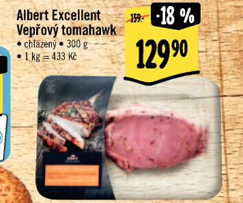 Vepřový steak tomahawk Albert Excellent