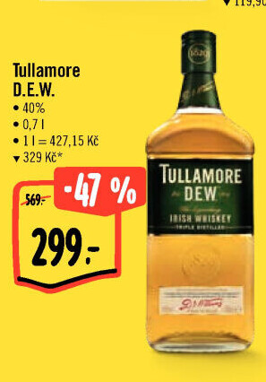 Whisky irská Tullamore Dew