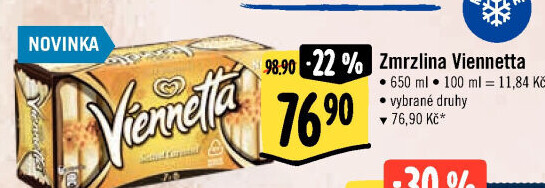 Zmrzlinová roláda Viennetta Algida