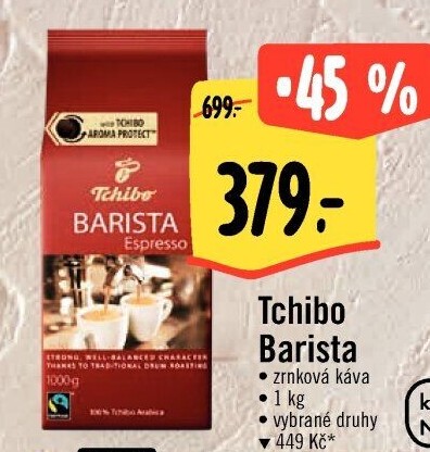 Zrnková káva Barista Tchibo