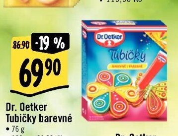 Dr. Oetker Tubičky barevné