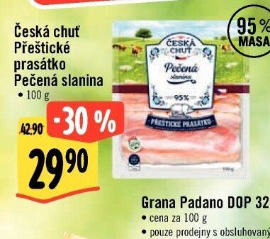 Česká chuť Přeštické prasátko Pečená slanina