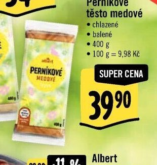 Albert Perníkové těsto medové