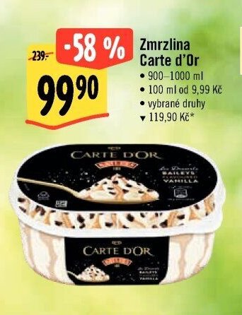 Zmrzlina Carte d'Or