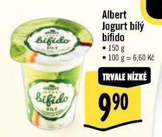 Bilý jogurt Bifido Albert