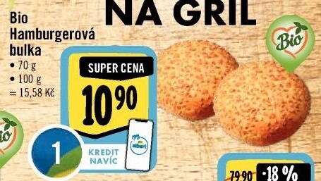Bulka na hamburger bio