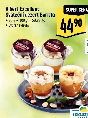 Dezert ve skle Albert Excellent