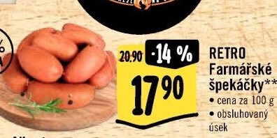 Farmářské špekáčky Albert Retro