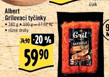 Grilovací tyčinky Albert Gril