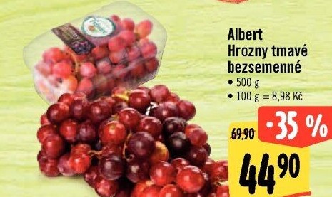 Hrozny tmavé bezsemenné Albert