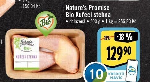 Kuřecí stehna bio Nature'