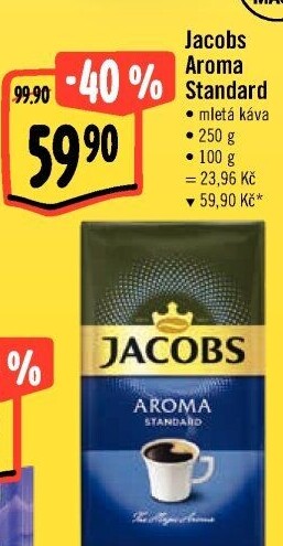 Mletá káva Jacobs Aroma Standard