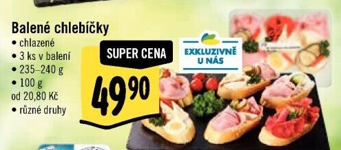 Obložený chlebíček