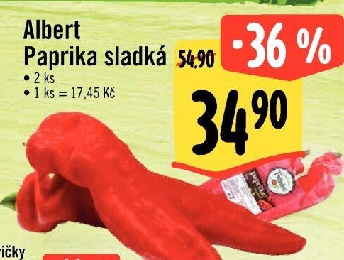 Paprika červená Albert