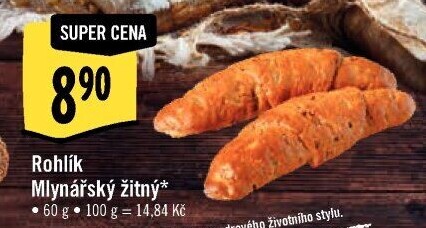 Rohlík Mlynářský žitný Albert