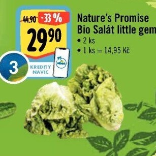 Salát little gem bio Nature'