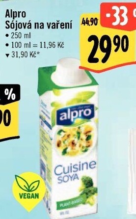 Smetana sójová na vaření Alpro Soya